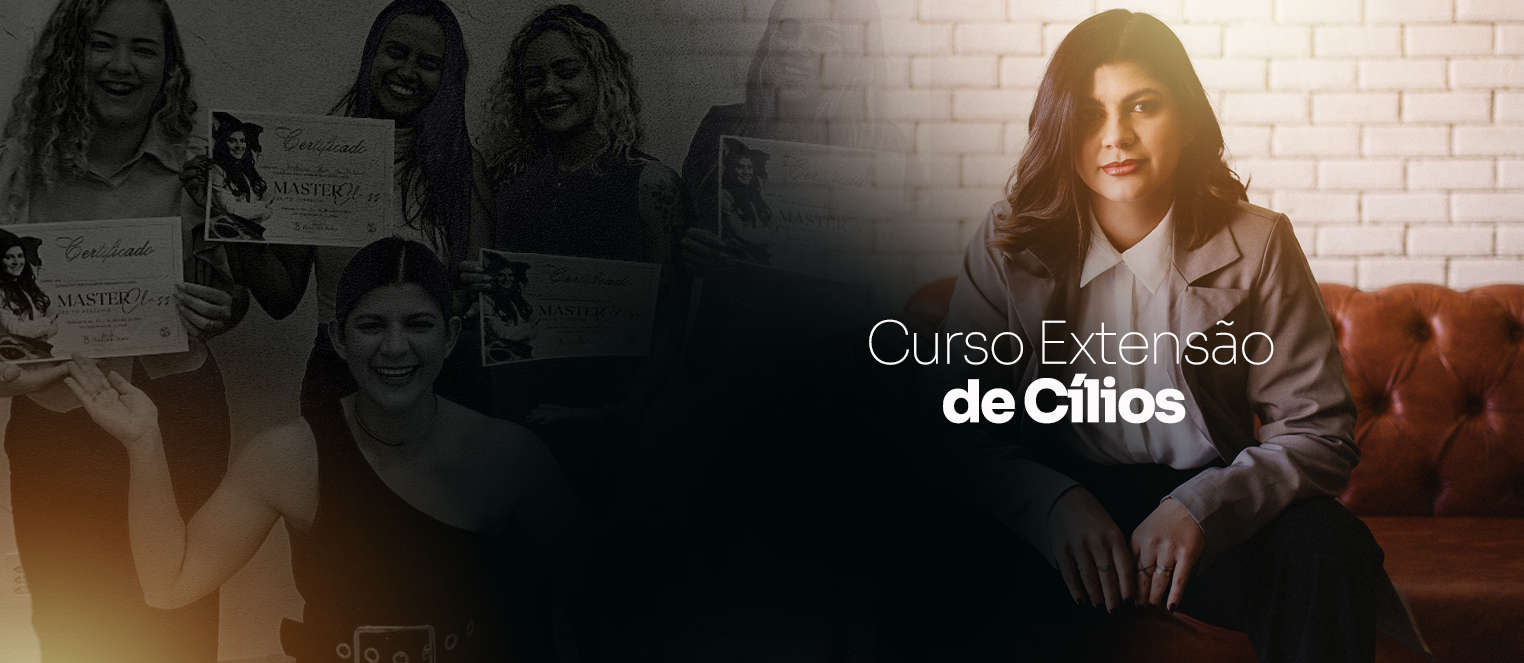 Curso presencial de extensão de cílios
